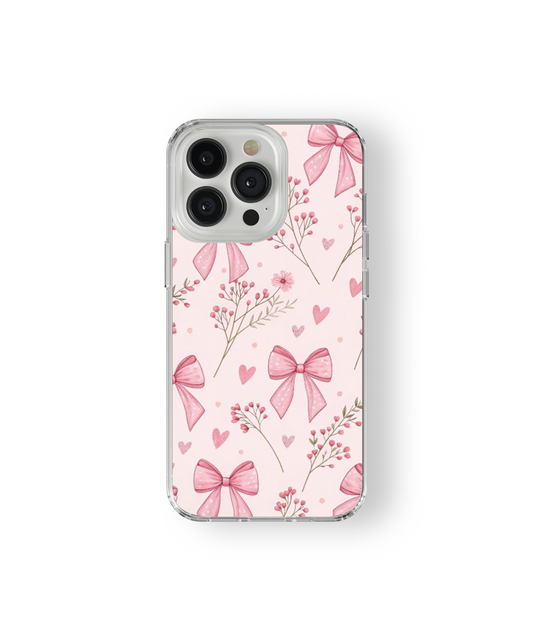 Blush Bow Silicone Phone Case